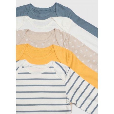 Комплект з 5 боді з довгим рукавом №4